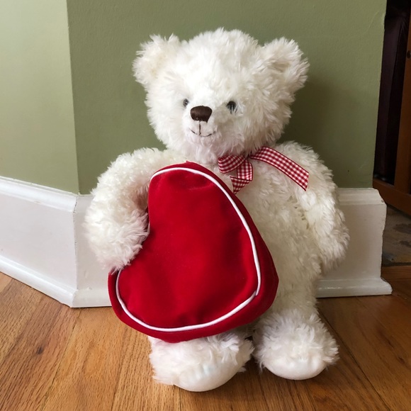 teddy bear with pouch